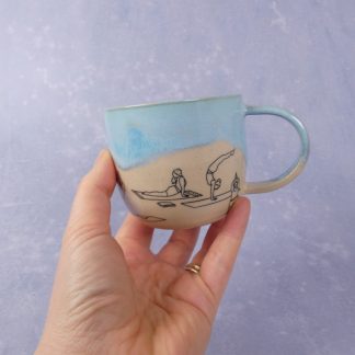 Yoga kop - isblå, 260 ml