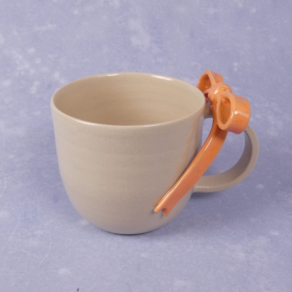 Sløjfekop, pastel orange, 300 ml - Billede 3