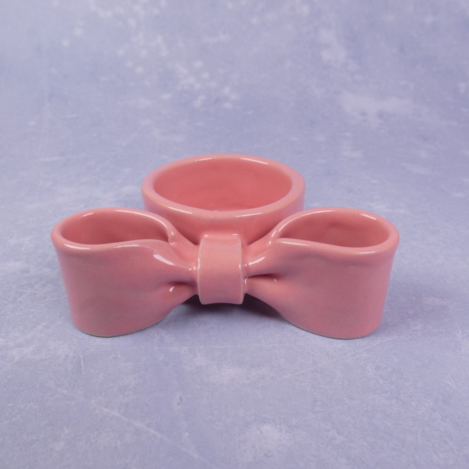 Sløjfe lysestage, fyrfad, pink