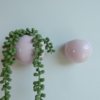 Vægpotte, pink, mini